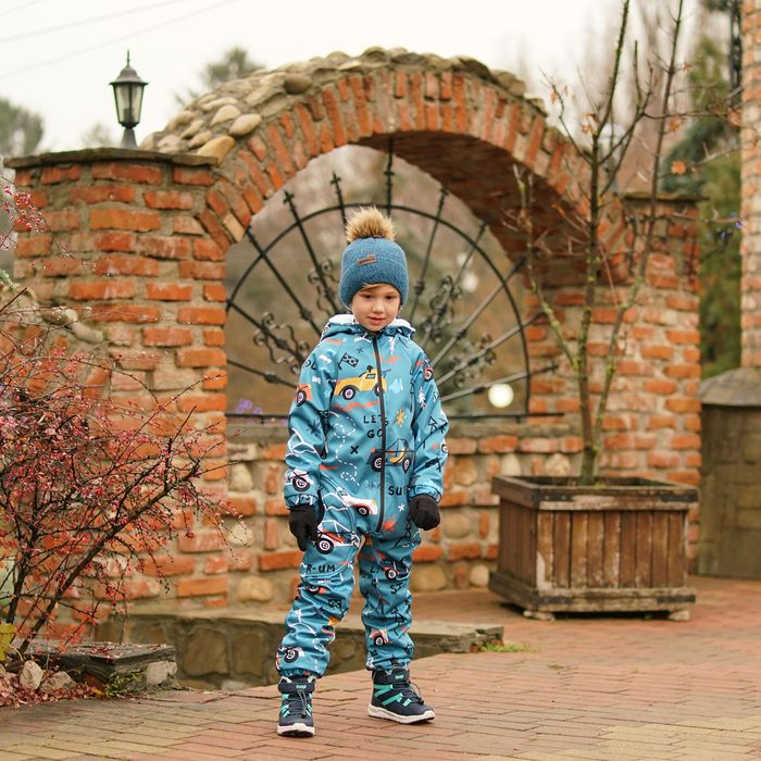 Costum Softshell Schi/ Sanie Mașini Copii - produs resigilat Decathlon