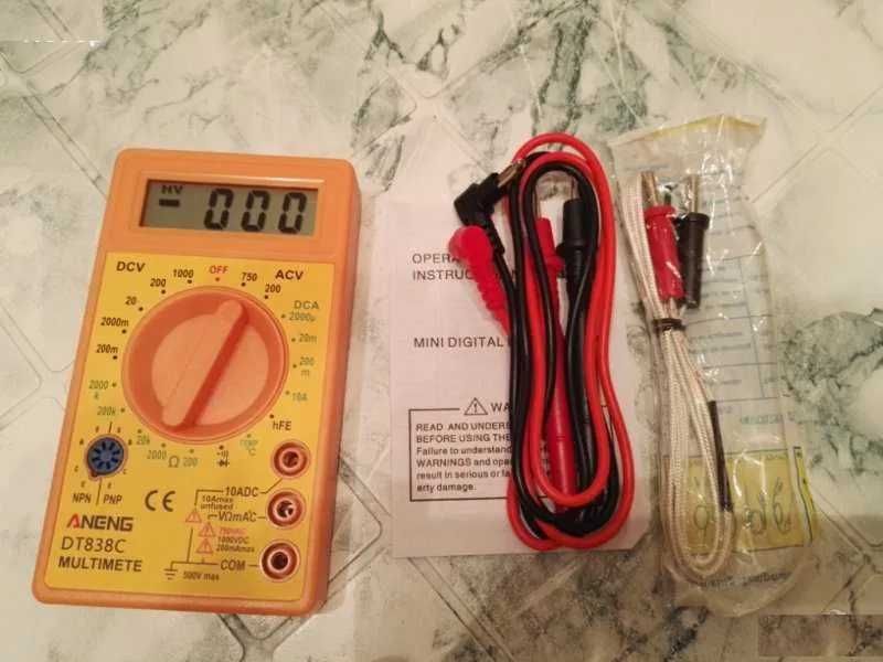 Мултицет дигитален,с датчик,DT-838,ДТ-838,DT-838c,ДТ-838ц,DT838c