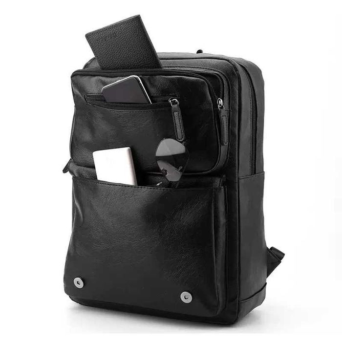 Рюкзак TDGO Backpack экокожа черный