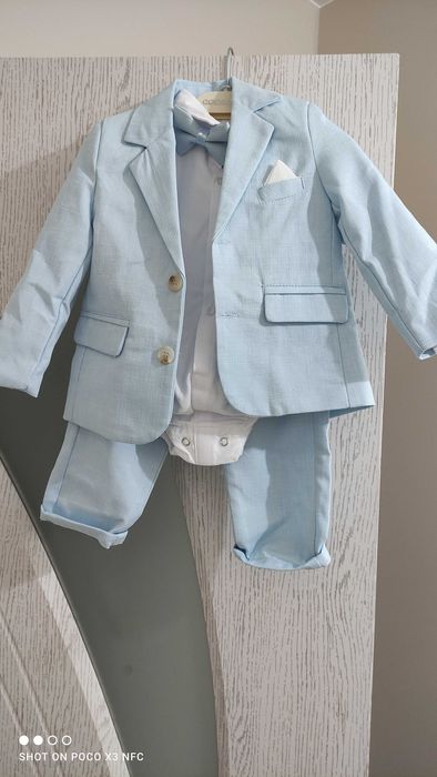 Бебешки костюм син