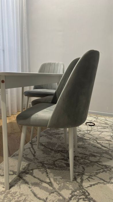 Стол и стулья.