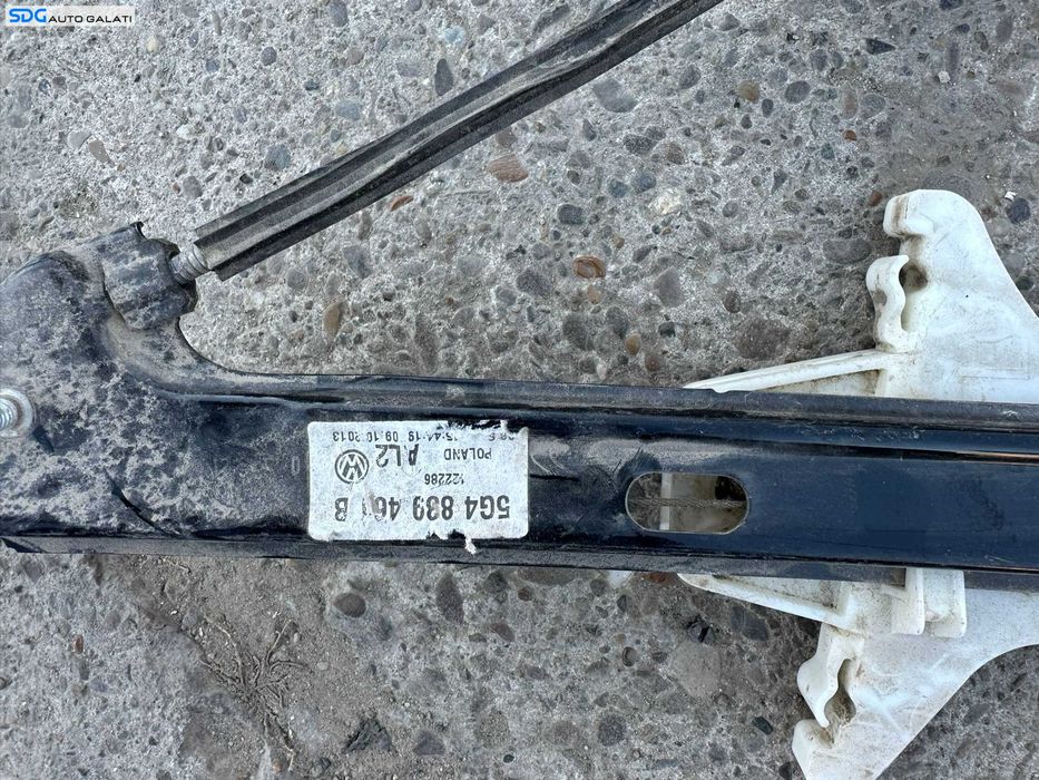 Macara Electrica Geam Electric Usa Portiera Stanga Spate Volkswagen Golf 7 2013 - 2020 Cod 5G4839461B [C8958]