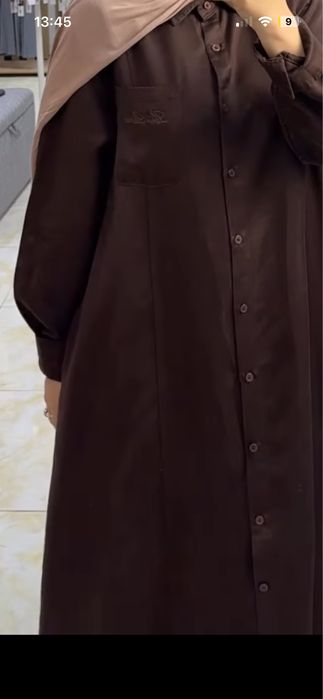 Новое платье из купра-джинса