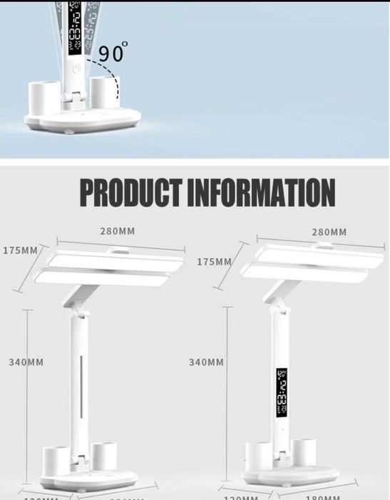 vand lampa led, cu ventilator, si ceas