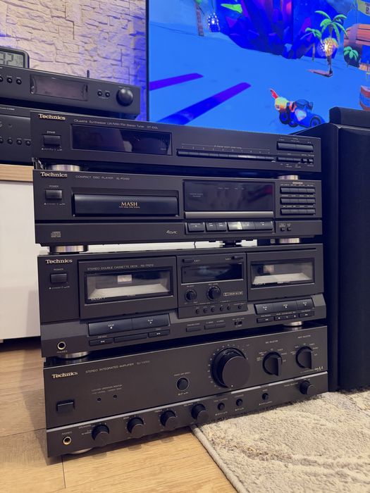 Technics Vintage Hi-Fi Premium – SU-VX500 + SL-PG100 + RS-TR212 + ST-610L – Linie completa