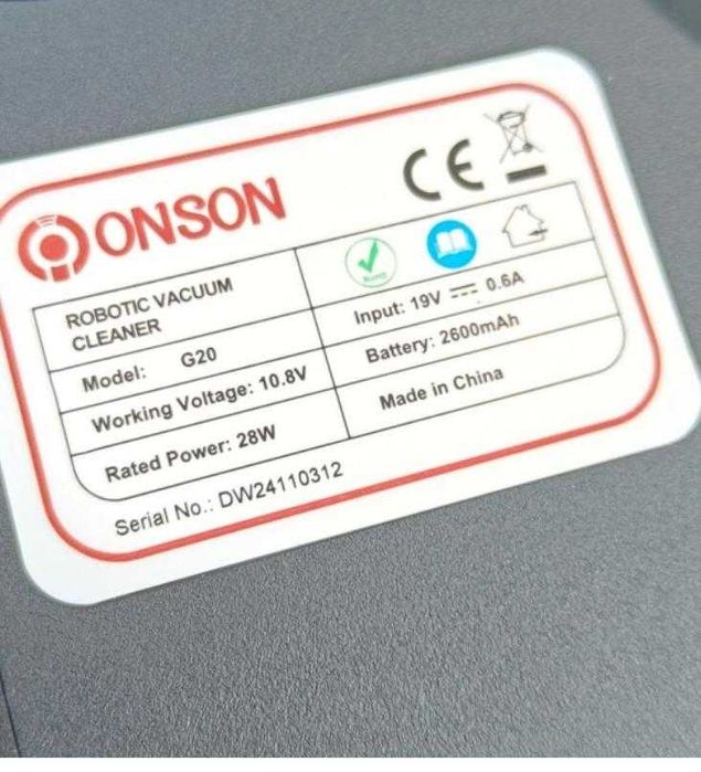 Робот-пылесос ONSON G20 черный