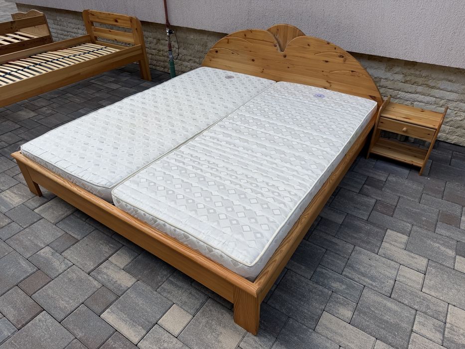 Pat Dormitor Lemn Masiv 1,80 m x 2,00 m