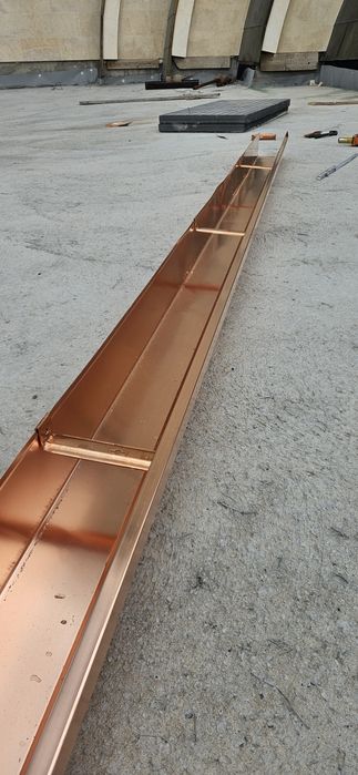 Jgheaburi din aluminiu sau cupru fara imbinari, burlane dreptunghiulare, diferite dimensiuni