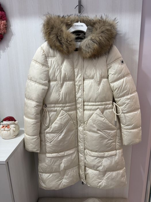 Палто Mango, яке с естествен пух, яке тип teddy