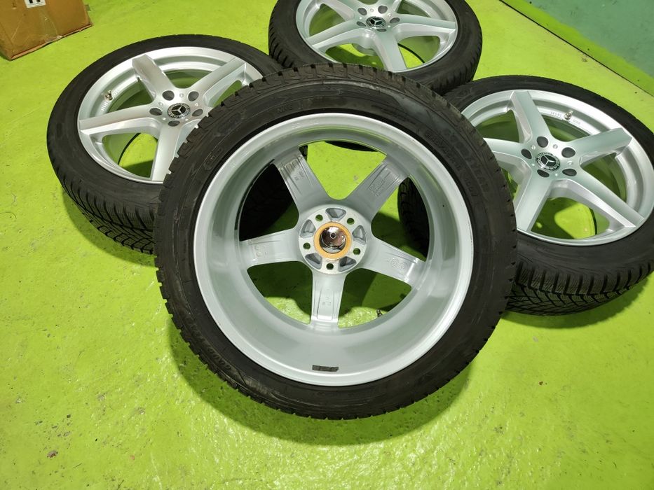 18 5x112 Mercedes E Class W213 зимен комплект джанти с гуми 5х112 Мерцедес 245/45/18 Goodyear