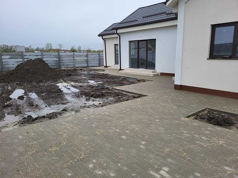 Casa parter 3 cam,2 bai,buc,incalzire pardoseala,finisaje,teren 450 mp