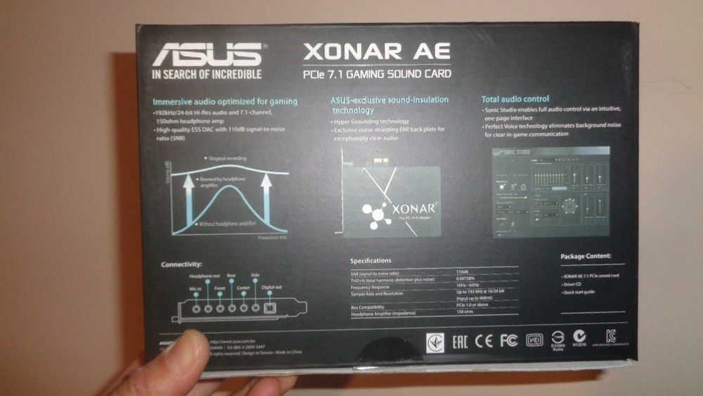 Звуковая карта "ASUS XONAR AE"