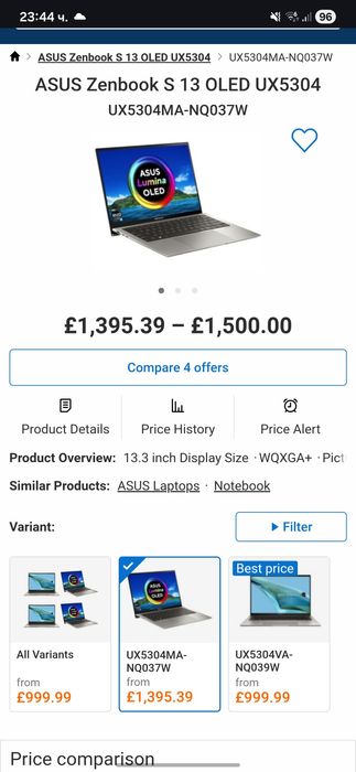 ASUS Zenbook S 13 UX5304MA