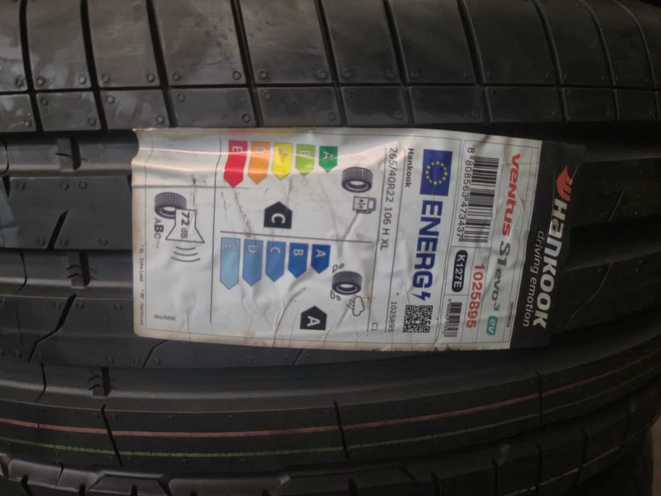 4 Anvelope de VARA - 265/40/22 - HANKOOK Ventus S1 EVO 3 EV - OE Range Rover VELAR - NOU - DOT 2021 ! SUPER PRET !