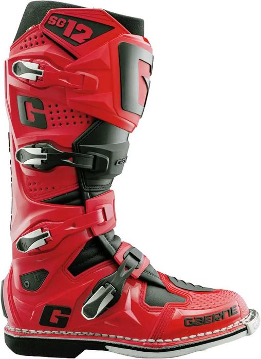 Ботуши Gaernе SG12 Red Black мото крос мотори