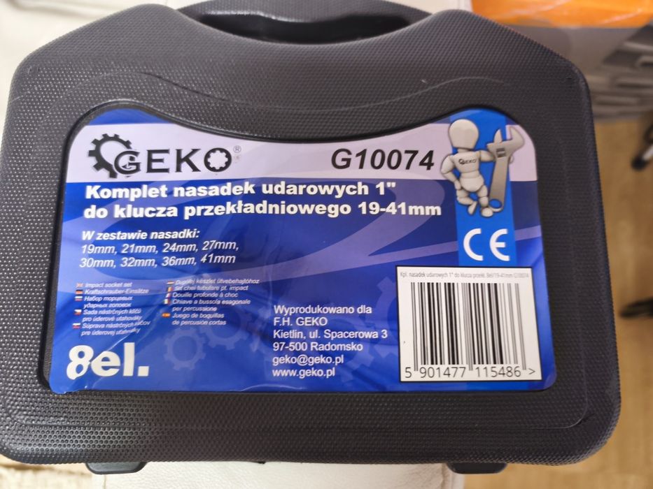 Set chei tubulare pentru impact, 8 bucati 1 tol