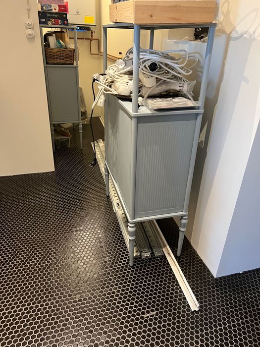 Dulap, gri deschis-bleu, 83x36x128 ikea SÅGMÄSTARE