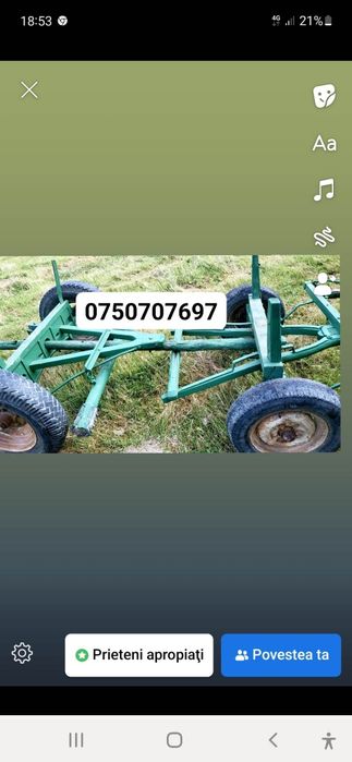 Vând mânz cu căruță nou cu ham nou