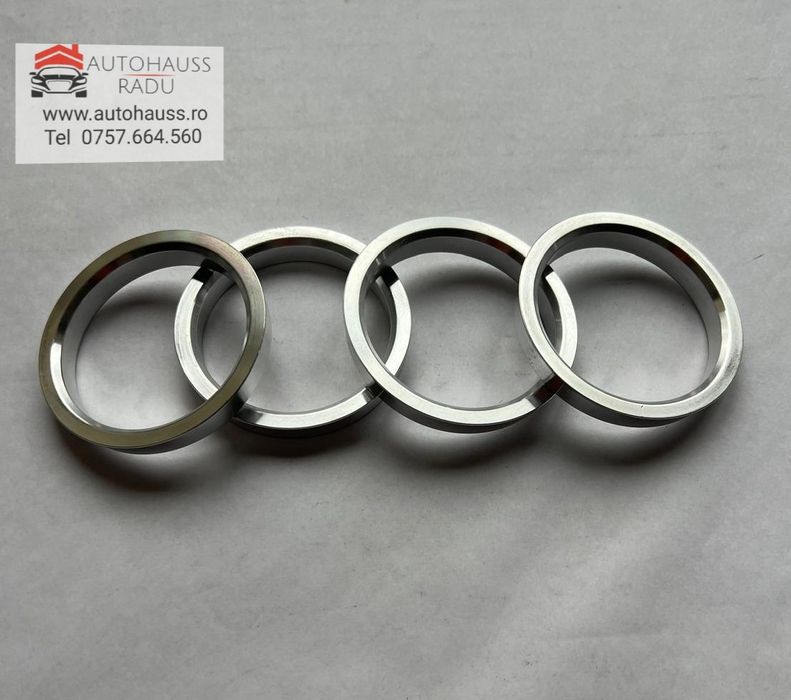 Inele de centrare din Aluminiu 66.6 x 57.1 Jante VW Audi Mercedes BMW