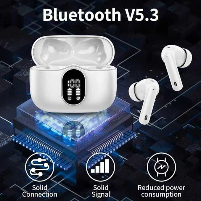 Casti Bluetooth A90 Pro Wireless In-Ear Alb Sigilat Nou in cutie
