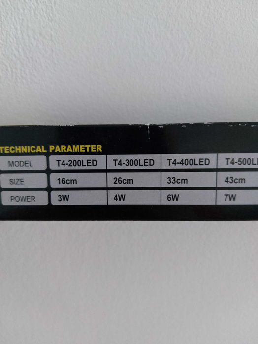 Lampa / lumina led acvariu 26cm 4w