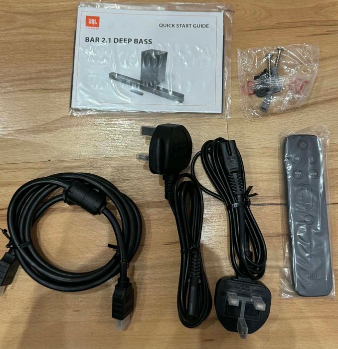 Оригинален Soundbar JBL BAR 2.1 Deep Bass Bluetooth, Черен