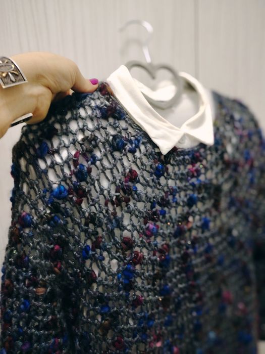 Pulover crosetat manual