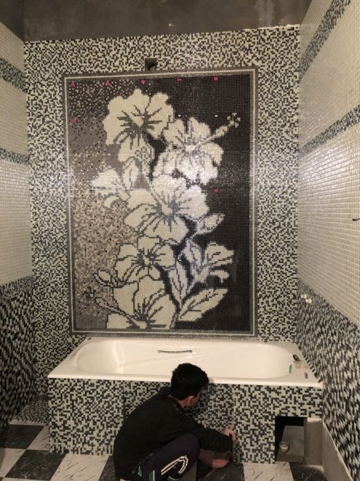 Панно из Майолики и мозайки