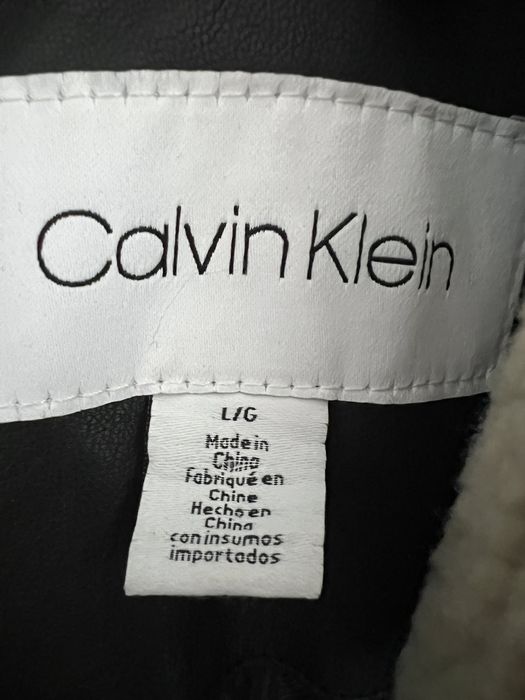 Мъжко кожено яке Calvin Klein авиаторско