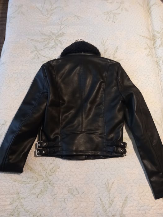GATE Байкерско яке с изкуствена козина ново. Размер С.