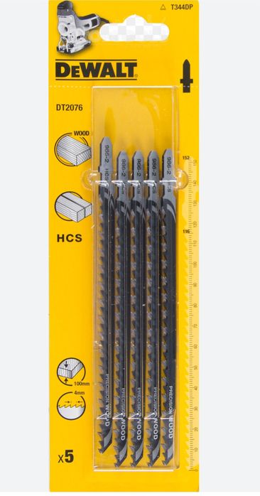 Ножове за дърво от високовъглеродна стомана HCS DeWalt DT2076