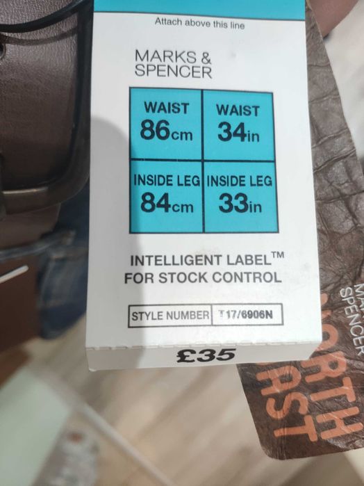 мъжки дънки марка Marks & Spencer размер 34