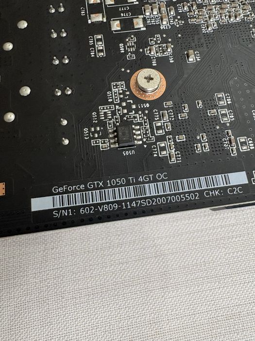 Видеокарта MSI GTX 1050ti