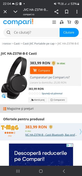 Casti Wireless bluetooth Over-Ear Anker Soundcore Life Q20i, Hybrid Ac