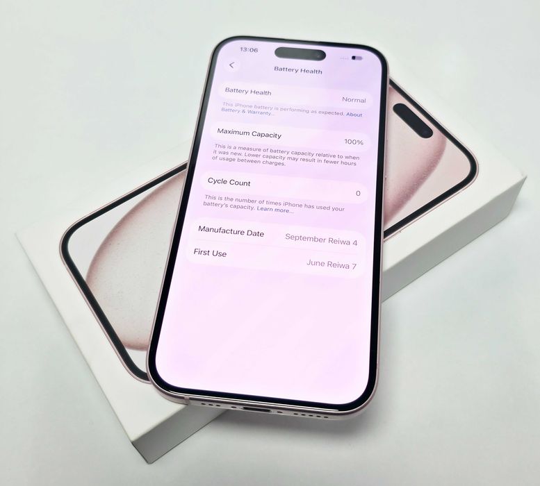 iPhone 15 128GB Pink 100% Batery