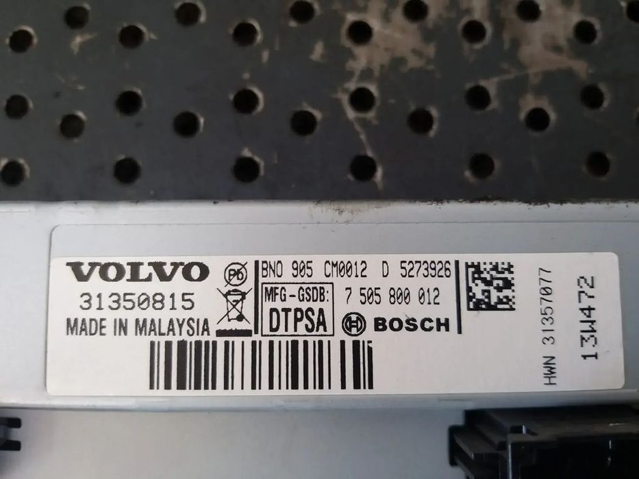 Display bord volvo xc60 31350815 7505800012