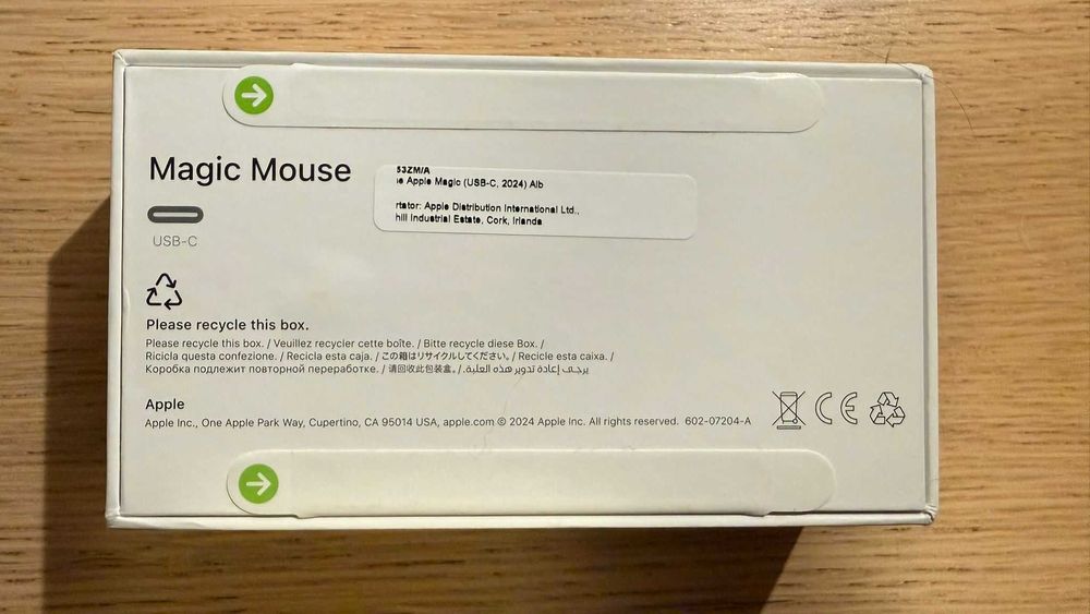 Apple Magic Mouse 3, Multi-Touch Surface, Alb, NOU, Sigilat
