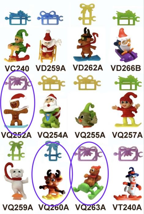 Игрушки из Kinder surprise Новый год 2026