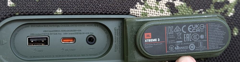 Преносима тонколона JBL Xtreme 3, Bluetooth, IP67, Pro Sound, Powerbank, 15H, Камуфлаж