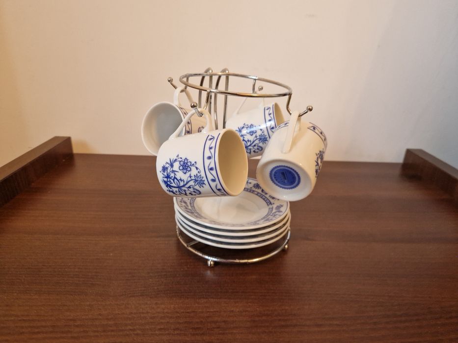 Set cafea 4 persoane cu suport