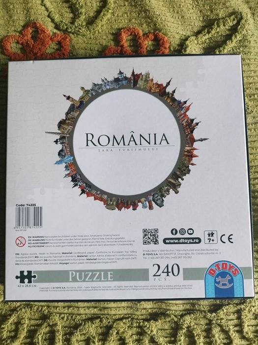Puzzle educativ nou România Țara Turismului