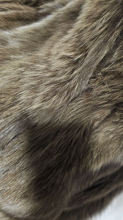 Palton Cojoc Geaca de blană naturala maro XXL 44