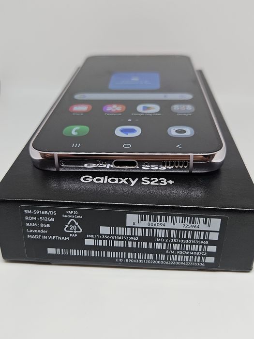 Samsung S23 Plus 512Gb/8Ram Lavender