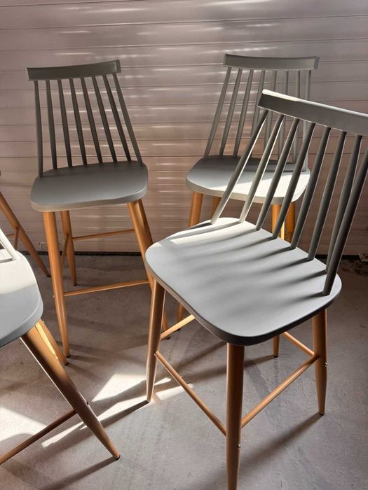 Бар столове Vanessa / Lavida, Сив цвят, Налични 18бр. с намалена цена !