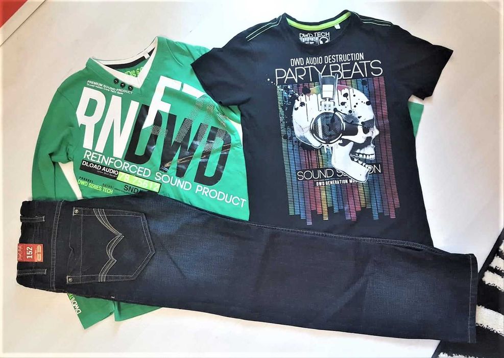 Нов страхотен лот от Англия - дънки + 2 блузи