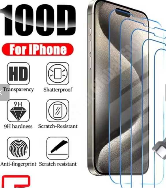 iPhone 16 Pro Screen protector 100D Tempered Glass