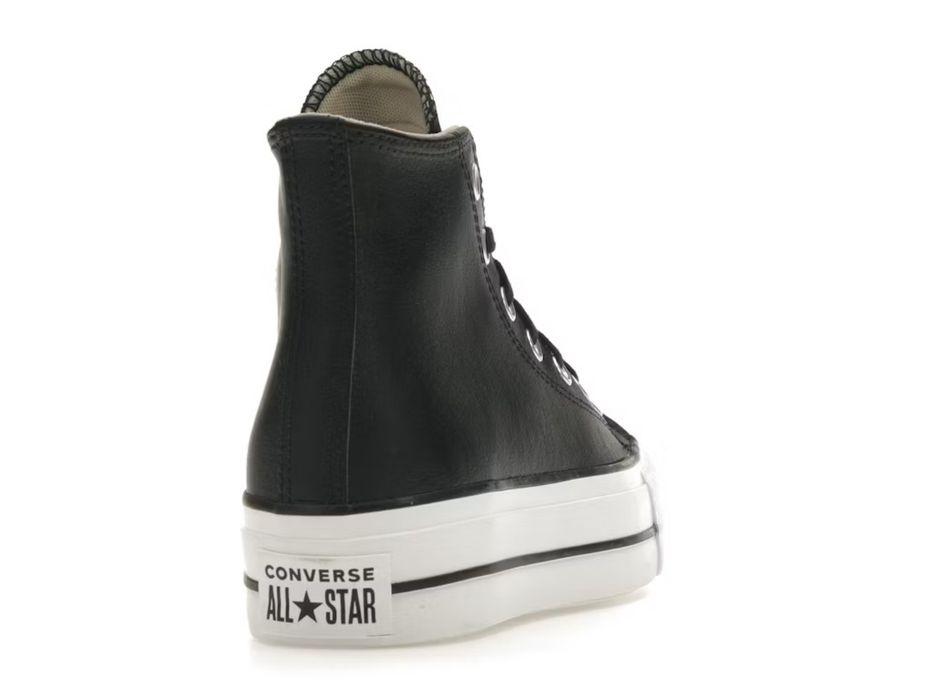 Converse Chuck Taylor All Star Lift Hi Black Leather - Чисто нови