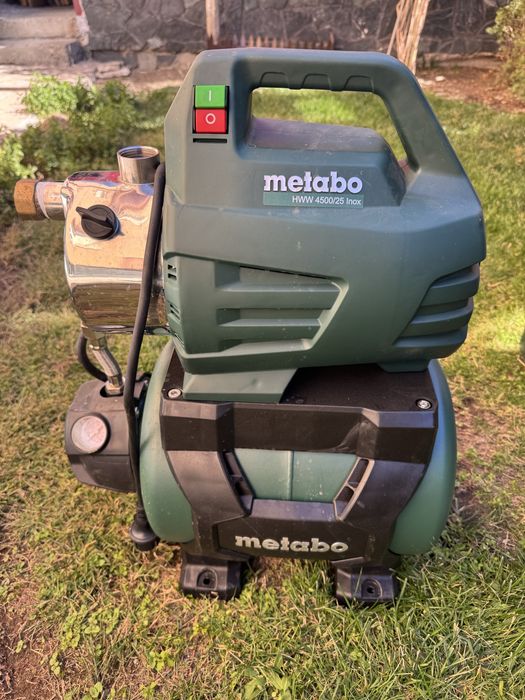 Хидрофор Metabo HWW 4500/25 Inox – 1300 W, 4500 l/h, 4.8 bar – като нов