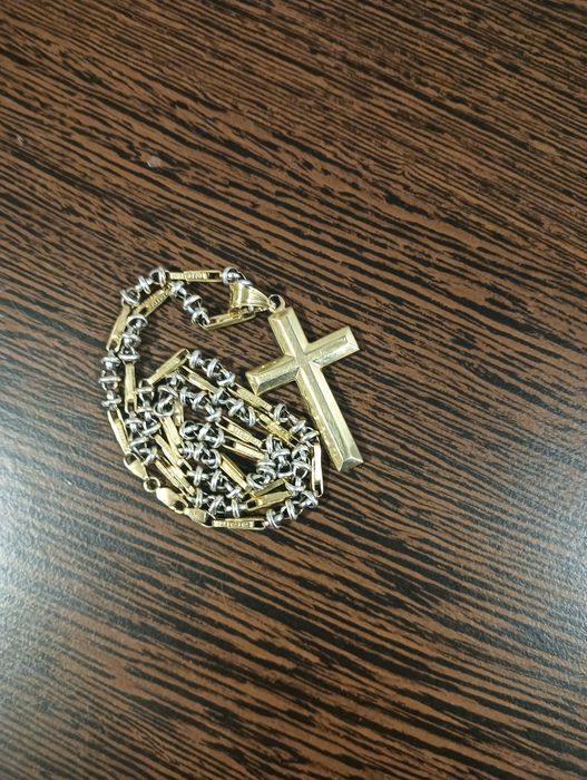 Lanț bărbătesc 15,5 grame cruciulița 3,5 g , 63 cm