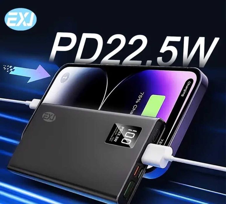 Повербанк powerbank 10000, 20000mAh с быстрой зарядкой